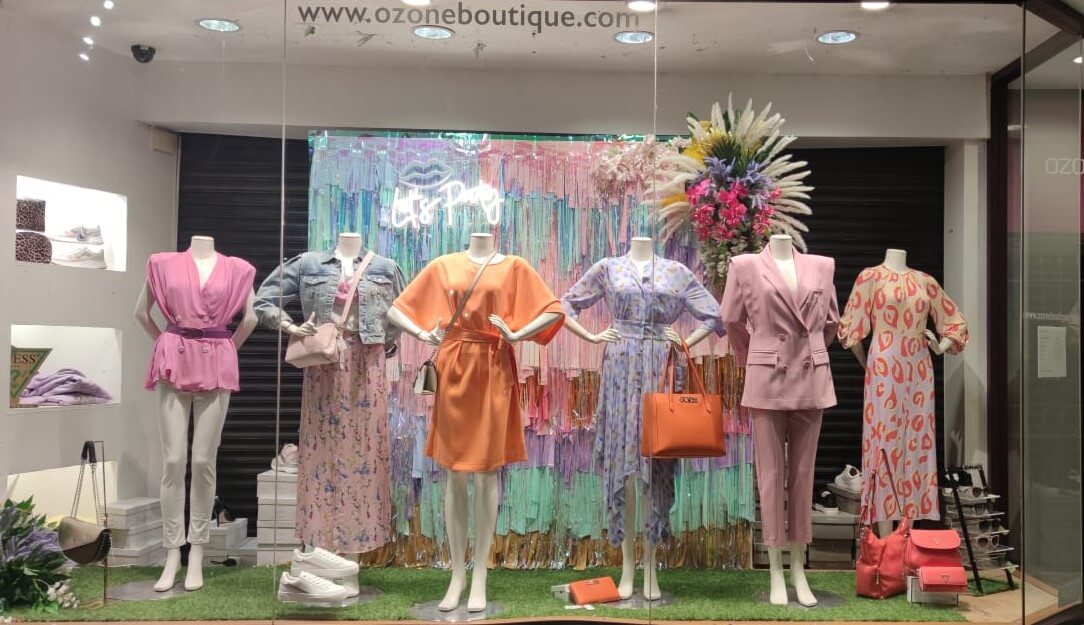 Boutique Visual Merchandising Ireland Womens clothing Summer window display